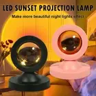 Sunset Light Lamp With Remote Control Colorful Ambient Usb Powered Projector