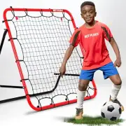 Soccer Rebounder Kickback Football Rebound Net Adjustable Angle Portable Easy...