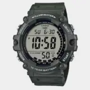 CASIO AE-1500WHX-3A Green Resin Band Unisex Digital Sport Style Watch | Large Di
