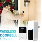 Wireless Doorbell Set Elderly Call Self Powered Long Range Household Ding Dong