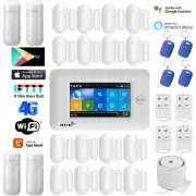 K25 Tuya APP Alexa WiFi+4G SMS Wireless Touch Keypad Home Security Alarm System