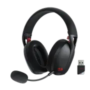 Redragon H848 Bluetooth Wireless Gaming Headset - Lightweight - 7.1 Surround Sound - 40MM Drivers - Detachable Microphone, Black