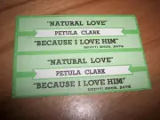 2 Petula Clark Natural Love / Because I Love Them Jukebox Title Strips