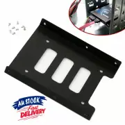 2.5" SSD to 3.5"Bay Black Hard Drive Rack Bracket Adapter Dock Tray HDD Mounting