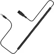 tunghey Headset Adapter RJ9 to QD Cable for Plant-ronics Quick Disconnect Headsets Coil Cord Compatible with IP Phones 6945 7940 7942 7945 7960 7962 7965 7811 7821 7841