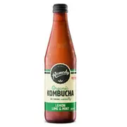 Organic Remedy Lemon, Lime and Mint Kombucha Bulk Buy 6 x 330ml (1 Free!) – Fresh, healthy organic delivery | Doorstep Organics.