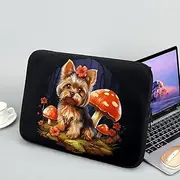 Showudesigns Mushroom Dog Laptop Protective Sleeve for Women Men Neoprene Laptop Sleeve Bag 13 inch Lightweight Laptop Accessories Glad for Business Trip Carrying Case