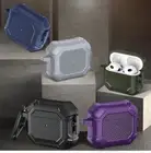 Carbon Fibre Hybrid Case Cover+Keychain For Apple Airpods Pro 1&2 3rd Gen 2021