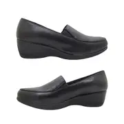 Lorella Rea Ladies Shoes Casual Leather Slip on Comfort Wedge Sole Soft Insole