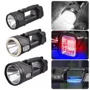 LED Flashlight Searchlight High Brightness Torch USB Rechargeable Lamp