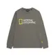 National Geographic FINUS BIG LOGO LONG SLEEVE ROUND T-SHIRTS 男女長袖上衣-綠-N213UTS020039