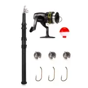 Fishing Gear Set Combination 1.6M Fishing Rod and Fishing Reel Tackle Gear3613