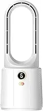 Cupless Tower Fan - USB Rechargeable Quiet Desk Fan, Compact Personal Cooling Fan | Portable Fan with Quiet Operation, 6 Speed Night Light