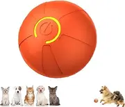 Interactive Smart Bouncing Ball Dog Toy, Moving Pet Exercise Toy, Orange