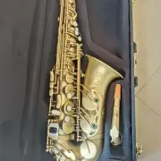 High-quality Cyan Antique Matte Alto Saxophone Instrument
