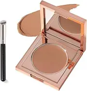 Colored Undereye Corrector, Colored Eye Corrector for Women, Conceal & Brighten Dark Circles, Color Corrector For Dark Circles, Undereye Color Corrector with Brush, for All Skin Types (#01)