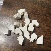 LEGO Parts - White Slope Inverted 45 2 x 1 - No 3665 - QTY 15