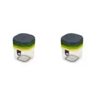 2PK Joseph Joseph Multi-Prep 12cm Mini Manual Chopper Slicer w/ Collecting Base