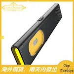 [TOPFASHION] LED 手電筒 USB-C 可充電 470LM 便攜式迷你手電筒燈口袋燈籠泛光燈磁性背夾