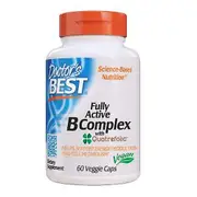 Doctor's Best Doctors Best Fully Active B Complex, 30 Veggie Caps (Pack of 1)
