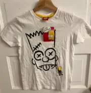 Primark The Simpsons Graffiti Bart Kid Youth Shirt Sized 9-10 years New with Tag