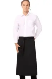 Unisex Bistro Chef Apron Black