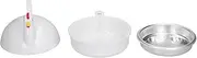 AIMALL Microwave Egg Steamer, Compact 4-Egg Boiler with Aluminium Heat Transfer Layer, Quick and Even Heating, Chicken-Shaped Design for Easy Use, Safe for Home Cooking - Measures 5.51" x 5.12
