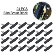 Brake Pads 12pairs 70 Mm Symmetrical Thread Bicycle Accessories Black Rubber