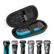 Shaver Case for Braun S3/S5/S7/S7/S8/S9 Razors, 300s 3040s 5018s 5050cs 6075cc 7020s 9370cc Case Hard Travel bag with Extra Space for Charger and Shaver