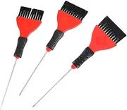 OSOLADY 3Pcs Hair Dye Applicator Durable Lightweight Hair Tint Brush for Salon Home Use for DIY Color Mixing Easy Cleaning Practical Barber Tools