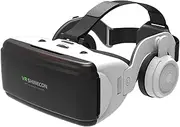 VR Glasses for Phone, 360 Stereo HD VR Headset, Audio Virtual Reality Goggles, Best Set Glasses Virtual Reality Goggles, Virtual Reality Headset Breathable for Game and Videos