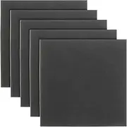 TEHAUX 5Pcs Ant- Vibration Pads Sponge Neoprene Rubber Sound Absorbing Mat Black Vibration Mats Non- Slip Furniture Pads for Home Office (150 * 150 * 5mm