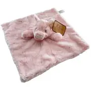 Kellytoy Pink Pig Lovey Rattle Security Blanket Plush Baby Toy SOFT 2020