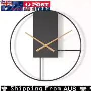502094 (50Cm) Iron Retro Industrial Style Wall Clock Living Room Simple Silent ㅿ