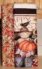Happy Harvest Home Scarecrows Panel & Fabric SOLD SEPARATELY