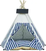 Pet Teepee with Thick Cushion, Dog/Puppy House with Bed Pet Tent for Indoor O...