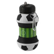 Unbrand Football Sports Water Bottle Foldable Travel Bottles With Silicone