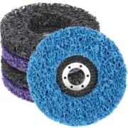 4" Poly Strip Disc Wheel Abrasive Paint Rust Removal Clean For Angle Grinder
