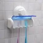 Plastic Dust-proof Toothbrush Holder Family Toothbrush Suction Cups Holder,h F❤J