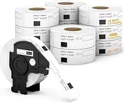 Labelebal Compatible 1-1/7" x 3-1/2"(29mm x 89mm) Direct Thermal Labels Replacement for DK-1201 Shipping Mailing Postage Address Compatible for Brother QL Printer (12 Rolls + 1 Frame, 400 Labels/Roll)