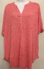 Marks & Spencer Collection UK20 EU48 US16 new red-mix short sleeve stretch top