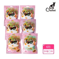 在飛比找momo購物網優惠-【CatFeet】呼嚕愛乾淨 蔓越莓化毛潔牙餅 60g 6包