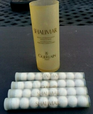 Shalimar Effervescent Perfumed Bath Pearls By Guerlain Full Cannister 36 Count