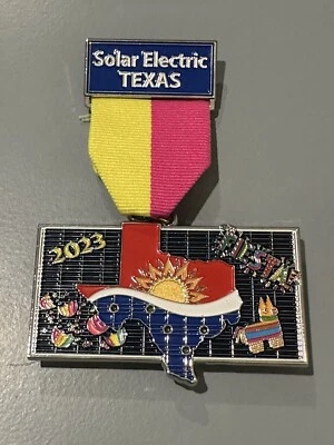 NEW 2023 SOLOR ELECTRIC TEXAS FIESTA MEDAL . VERY COOL!
