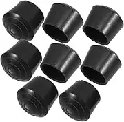 Hoement 8pcs Rubber Chair Leg Caps Non Slip Floor Protector Tips Round Design for Chairs and Tables Durable Wear Resistant Furniture Leg Covers Easy to Install and Protects Floors