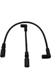 Black 8.8mm Spark Plug Wires fr Harley Davidson FXST FLST Softail FLS 00-17