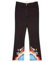 [Stella McCartney Kids] Stella McCartney Kids Embroidered straight jeans Y 3 black