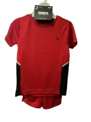 RBX 2 Piece Set For Boys /Size 5-6/ Activewear Set /Red & Black
