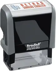 Trodat Office Printy 4912 Stamp Office 'Bedankend' (thanked) Ready-for-Use - Grey [German Language]