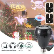 Christmas Snowflake LED Laser Projector Light Snow Outdoor Garden Landscape Lamp
